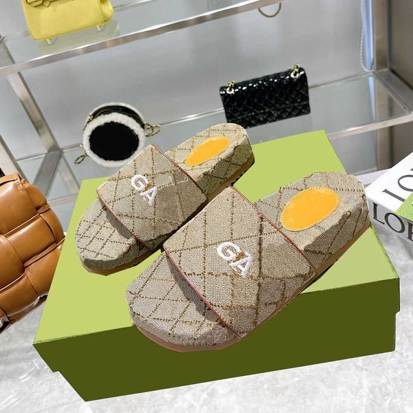 designer slippers fashion lady platform wedges sandal letter embroidery slides thick bottom sandals beach high heel with box, Black
designer slippers fashion lady platform wedges sandal letter embroidery slides thick bottom sandals beach high heel with box, Black