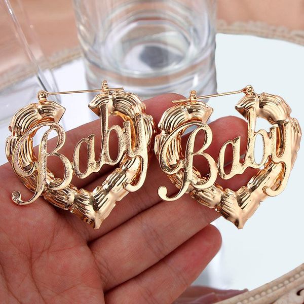 hoop & huggie punk metal heart-shaped baby letter large bamboo earrings gold silver color geometric hollow circle earring jewelry, Golden;silver
hoop & huggie punk metal heart-shaped baby letter large bamboo earrings gold silver color geometric hollow circle earring jewelry, Golden;silver
