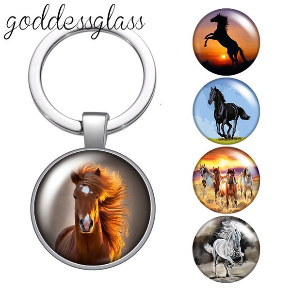 animal running horse steed glass cabochon keychain bag car key chain ring holder charms keychains gift, Silver
animal running horse steed glass cabochon keychain bag car key chain ring holder charms keychains gift, Silver
