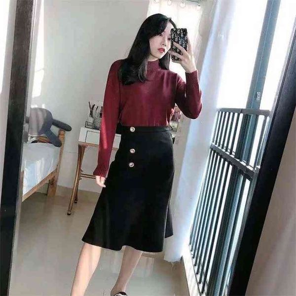 autumn & winter korean high-waisted thin woolen skirt fashion irregular all-match black women fishtail 210527
autumn & winter korean high-waisted thin woolen skirt fashion irregular all-match black women fishtail 210527