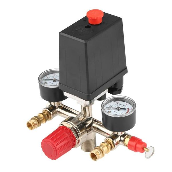 smart home control 40343 adjustable pressure switch air compressor regulating with 2 press gauges valve set
smart home control 40343 adjustable pressure switch air compressor regulating with 2 press gauges valve set