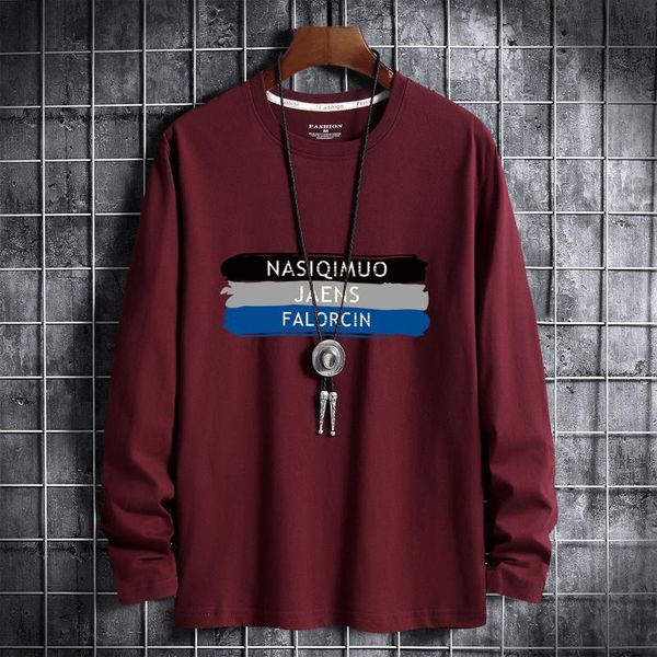 men's t-shirts plus size long-sleeve print cotton tees o-neck thin tshirts 4xl 5xl 6xl autumn and winter, White;black
men's t-shirts plus size long-sleeve print cotton tees o-neck thin tshirts 4xl 5xl 6xl autumn and winter, White;black