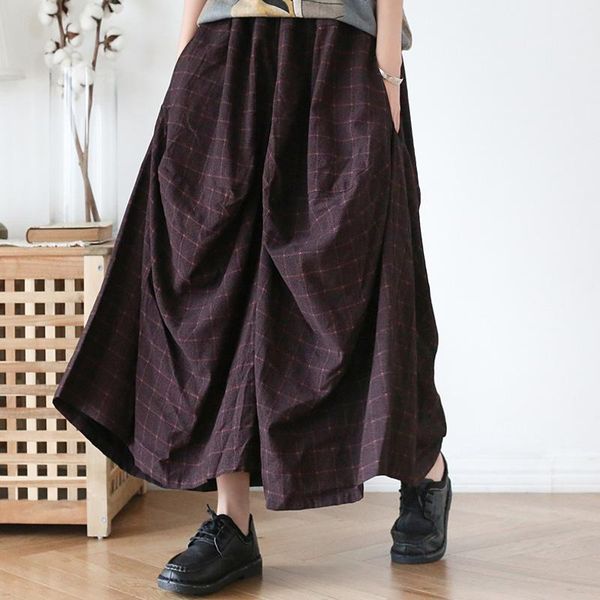 women's pants & capris johnature vintage wide leg for women plaid elastic waist trouser 2021 autumn loose soft cloths retro, Black;white
women's pants & capris johnature vintage wide leg for women plaid elastic waist trouser 2021 autumn loose soft cloths retro, Black;white