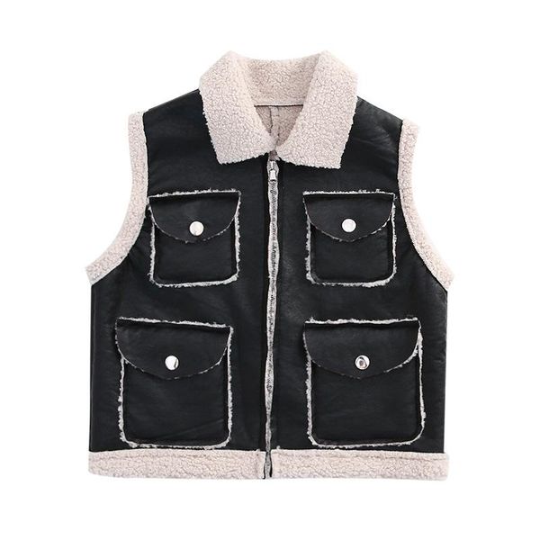 boys girls pu leather waistcoat lamb wool plus velvet thick zipper vest coat autumn winter children's 2-7yrs, Camo
boys girls pu leather waistcoat lamb wool plus velvet thick zipper vest coat autumn winter children's 2-7yrs, Camo