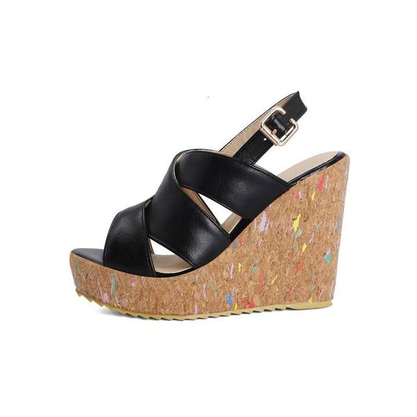 sandals lloprost ke wedge shoes high heels 12cm summer sandals women party fashion back buckle platform solid lc0d, Black
sandals lloprost ke wedge shoes high heels 12cm summer sandals women party fashion back buckle platform solid lc0d, Black