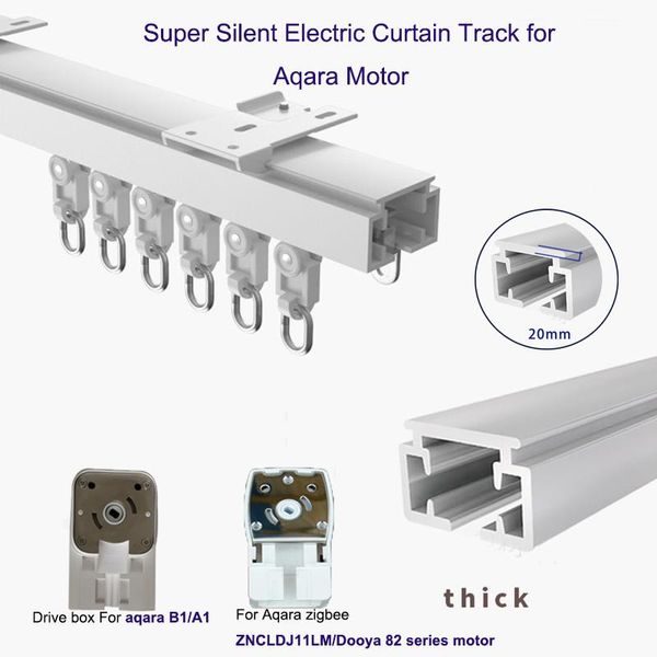 smart home control 3-4m super silent curtain track for aqara zigbee motor b1 dooya 82motor customizable automatic rail
smart home control 3-4m super silent curtain track for aqara zigbee motor b1 dooya 82motor customizable automatic rail