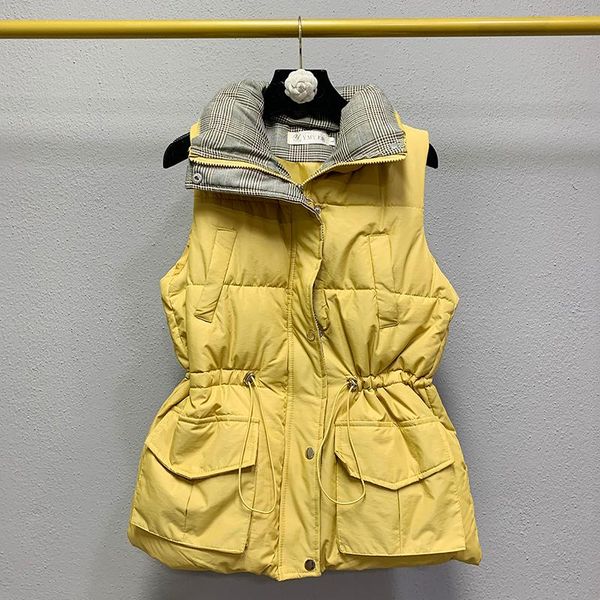 winter vest women sleeveless jacket pleated pocket thick warm cotton female loose parkas coat fashion vests women's, Black;white
winter vest women sleeveless jacket pleated pocket thick warm cotton female loose parkas coat fashion vests women's, Black;white