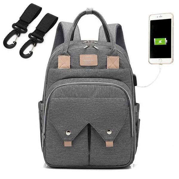 backpack mummy nappy diaper bag large capacity usb maternity baby care nursing with stroller kit
backpack mummy nappy diaper bag large capacity usb maternity baby care nursing with stroller kit