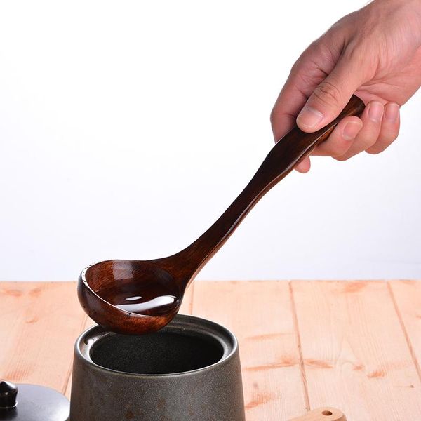 spoons long handle wooden ladle spoon soup porridge for mixing stirring kitchen utensil cookware anti heat 1pc
spoons long handle wooden ladle spoon soup porridge for mixing stirring kitchen utensil cookware anti heat 1pc