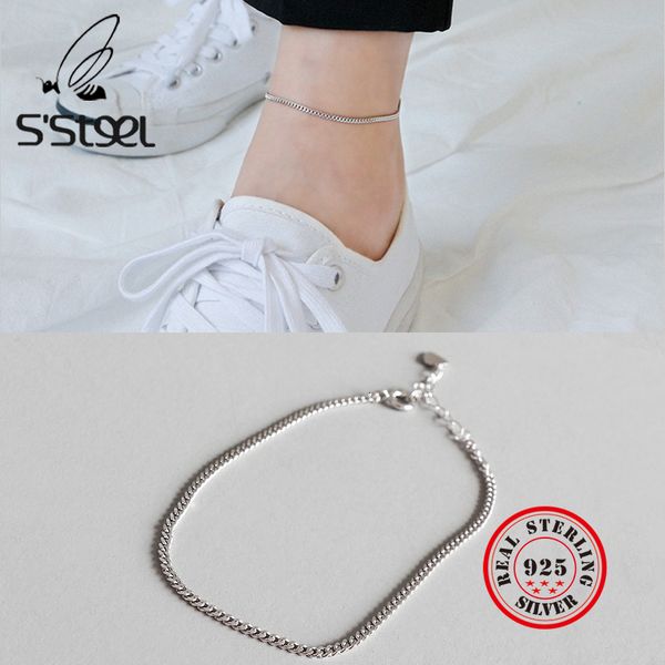s'steel concise 2mm fine chain foot jewelry anklets ankle bracelets for women real sterling silver 925 bijoux argent acessorios f1219, Red;blue
s'steel concise 2mm fine chain foot jewelry anklets ankle bracelets for women real sterling silver 925 bijoux argent acessorios f1219, Red;blue