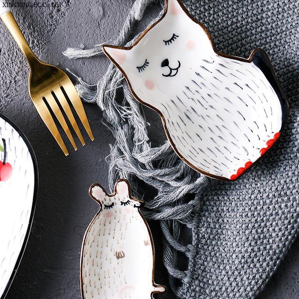 nordic style creative cartoon hand-painted cat plate household ceramic tableware dish eight-inch dessert flat bowls
nordic style creative cartoon hand-painted cat plate household ceramic tableware dish eight-inch dessert flat bowls