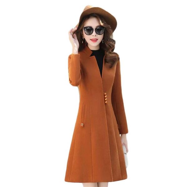 women's wool & blends woolen coat women caramel black long jackets 2021 winter fashion slim v neck beading button chic feminina jd1004
women's wool & blends woolen coat women caramel black long jackets 2021 winter fashion slim v neck beading button chic feminina jd1004