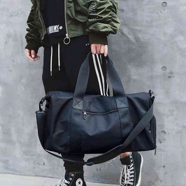 short distance travel bag men's portable large capacity business luggage women's korean sports fitness, Blue;pink
short distance travel bag men's portable large capacity business luggage women's korean sports fitness, Blue;pink
