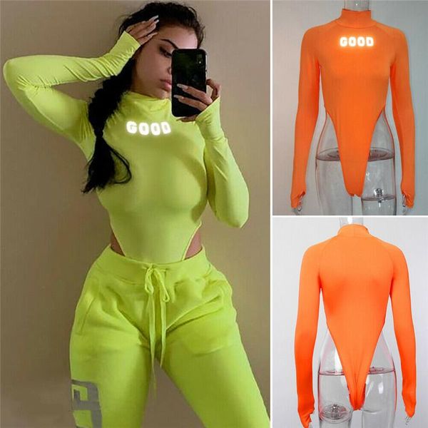 women's jumpsuits & rompers women reflective letter bodysuit long sleeve turtleneck skinny slim thong playsuit autumn leotard body top, Black;white
women's jumpsuits & rompers women reflective letter bodysuit long sleeve turtleneck skinny slim thong playsuit autumn leotard body top, Black;white
