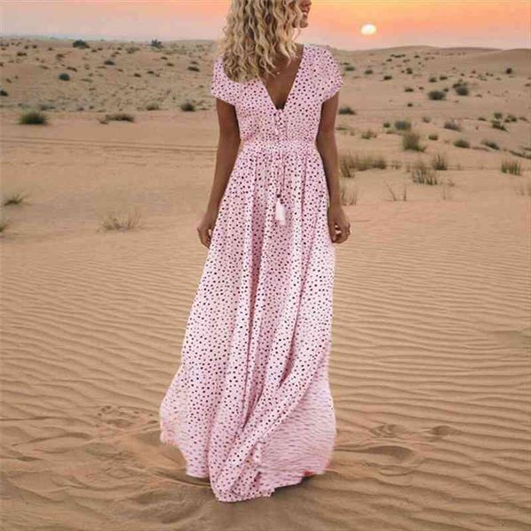 women deep v neck tassel party dress fashion casual polka dot lady maxi dress elegant beach long vestidos, Black;gray
women deep v neck tassel party dress fashion casual polka dot lady maxi dress elegant beach long vestidos, Black;gray