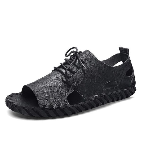 men's summer fashion sandals wear personality beach non-slip outdoor korean version of the trend vietnamese shoes, Black
men's summer fashion sandals wear personality beach non-slip outdoor korean version of the trend vietnamese shoes, Black