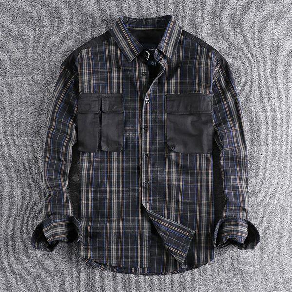 men's casual shirts 2021 arrival trend stitching striped men's shirt work bag autumn youth handsome boy wear 302, White;black
men's casual shirts 2021 arrival trend stitching striped men's shirt work bag autumn youth handsome boy wear 302, White;black