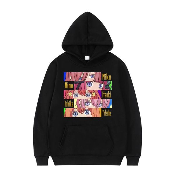 men's hoodies & sweatshirts the quintessential quintuplets miku nino itsuki ichika yotsuba pullover harajuku hoodie men/women oversize, Black
men's hoodies & sweatshirts the quintessential quintuplets miku nino itsuki ichika yotsuba pullover harajuku hoodie men/women oversize, Black