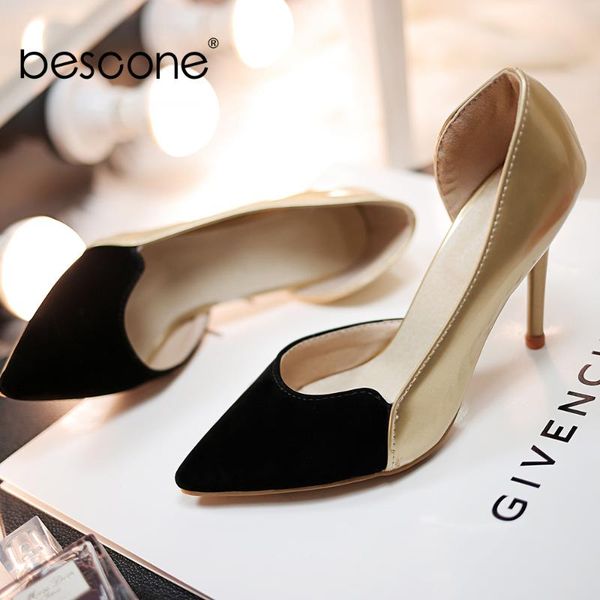 dress shoes bescone pointed toe pumps women fashion party microfiber shallow thin heel handmade high heels bm248, Black
dress shoes bescone pointed toe pumps women fashion party microfiber shallow thin heel handmade high heels bm248, Black