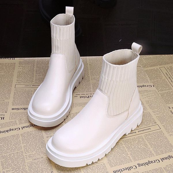 boots women's sock 2021 ankle women flat platform shoes autumn fashion casual designer slip on pu leather short, Black
boots women's sock 2021 ankle women flat platform shoes autumn fashion casual designer slip on pu leather short, Black