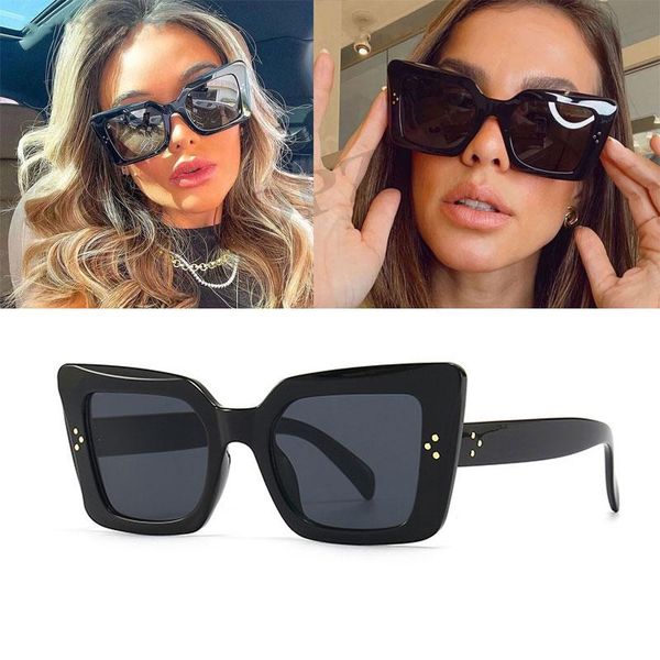 sunglasses 2021 rivet square for women fashion vintage oversized cat eye sun glasses female elegant shade, White;black
sunglasses 2021 rivet square for women fashion vintage oversized cat eye sun glasses female elegant shade, White;black