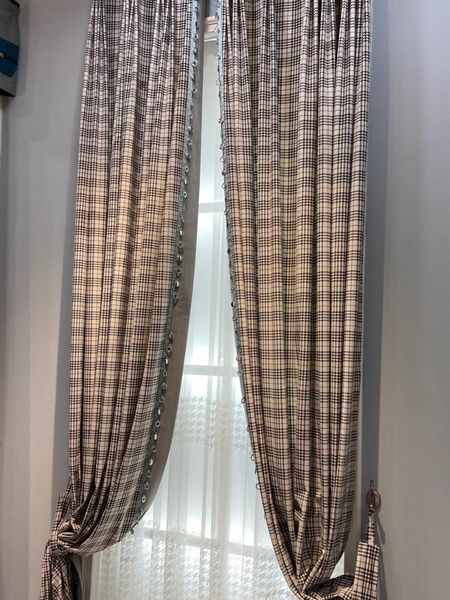 plaid series flannel curtain houndstooth art retro living room bedroom study nordic pastoral & drapes
plaid series flannel curtain houndstooth art retro living room bedroom study nordic pastoral & drapes