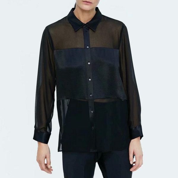 women's blouses & shirts 2021 summer women high street black straight loose satin office lady ol business long sleeve vintage button, White
women's blouses & shirts 2021 summer women high street black straight loose satin office lady ol business long sleeve vintage button, White