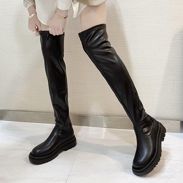 boots women ankle ladies shoes slip on mid calf platform stretch over the knee long boot footwear woman autumn winter, Black
boots women ankle ladies shoes slip on mid calf platform stretch over the knee long boot footwear woman autumn winter, Black