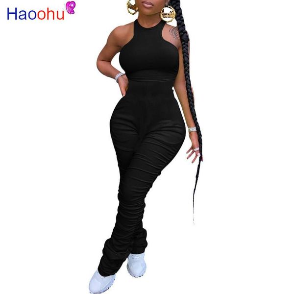women summer sport solid sleeveless tank bodycon stacked bell bottom flare jumpsuit party romper playsuit overalls women's jumpsuits &, Black;white
women summer sport solid sleeveless tank bodycon stacked bell bottom flare jumpsuit party romper playsuit overalls women's jumpsuits &, Black;white