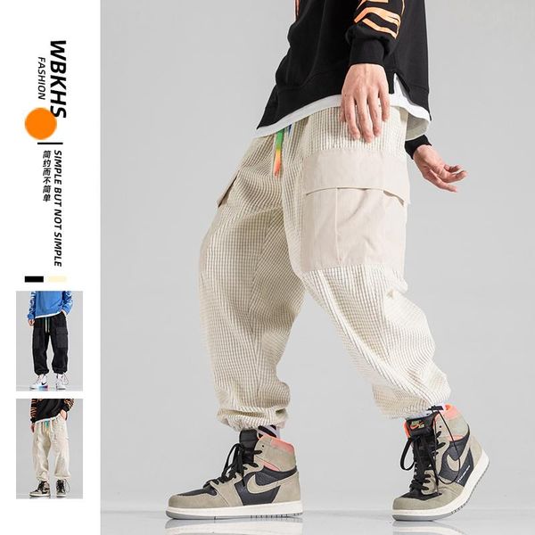 men's pants 2021 spring and autumn men trousers casual loose fitting full length drawsting, Black
men's pants 2021 spring and autumn men trousers casual loose fitting full length drawsting, Black