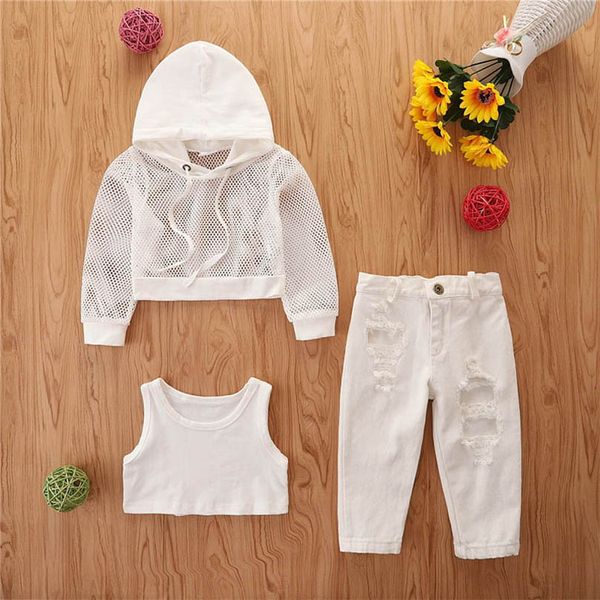 kids clothing sets girls outfits baby clothes children wear childrens suits spring autumn dress hoodie coat cardigan tank vest hole pants 3, White
kids clothing sets girls outfits baby clothes children wear childrens suits spring autumn dress hoodie coat cardigan tank vest hole pants 3, White