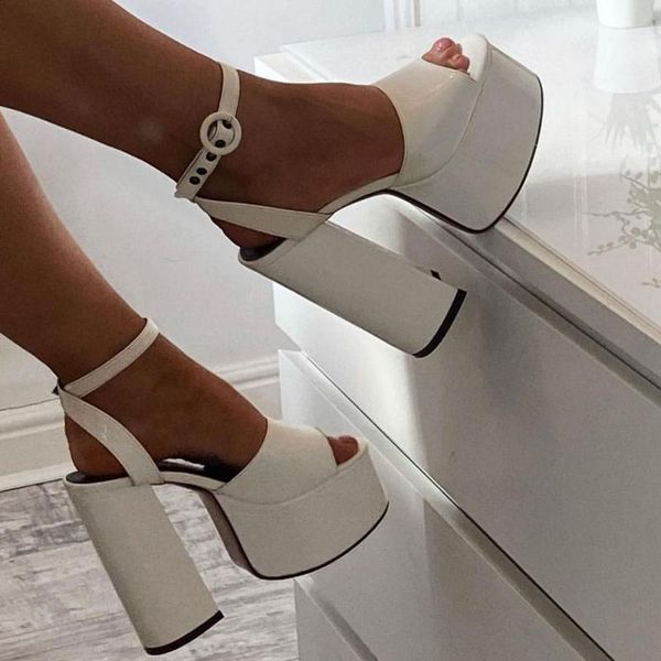 dress shoes gigifox woman customized extreme high heels patent leather platform summer party sandals, Black
dress shoes gigifox woman customized extreme high heels patent leather platform summer party sandals, Black