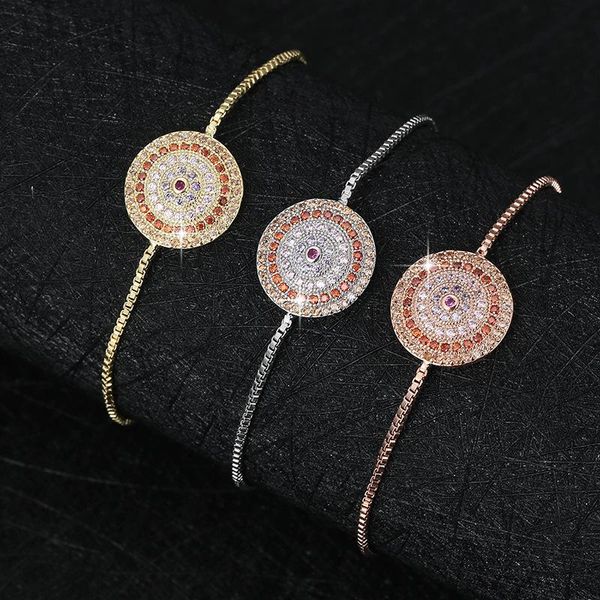 charm bracelets luxury female crystal round bracelet rose gold silver color for women cute rainbow zircon stone party chain, Golden;silver
charm bracelets luxury female crystal round bracelet rose gold silver color for women cute rainbow zircon stone party chain, Golden;silver