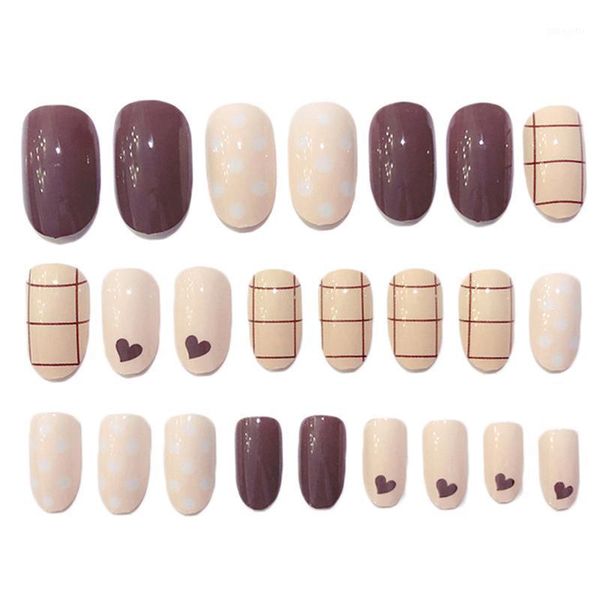 24pcs love heart short jump color fake nail round manicure art stickers false tip with glue1, Red;gold
24pcs love heart short jump color fake nail round manicure art stickers false tip with glue1, Red;gold