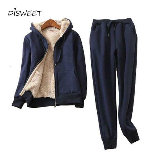 pant solid hooded loose 2-piece woman long sleeve padded cashmere sports suits women winter warm plus size women's suit 3xl, Black;white
pant solid hooded loose 2-piece woman long sleeve padded cashmere sports suits women winter warm plus size women's suit 3xl, Black;white