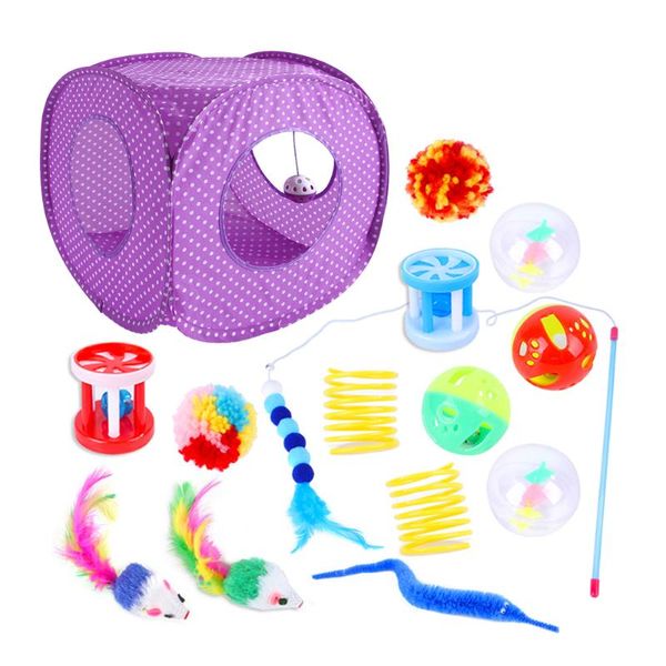 cat beds & furniture 15pcs funny feather stick tent tunnel bell combinable set pet interactive playing playground toys
cat beds & furniture 15pcs funny feather stick tent tunnel bell combinable set pet interactive playing playground toys