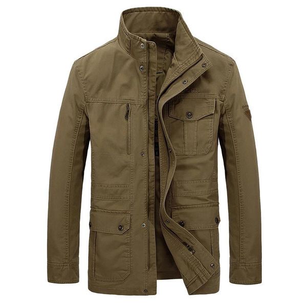 men's jackets plus size military jacket men spring autumn cotton multi-pockets quality outwear casual mid-long coats male jaqueta mascu, Black;brown
men's jackets plus size military jacket men spring autumn cotton multi-pockets quality outwear casual mid-long coats male jaqueta mascu, Black;brown