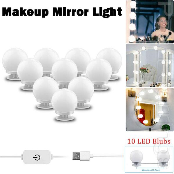 led makeup mirror light bulb hollywood vanity lights usb wall lamp 6/10/14pcs dimmable dressing table flash heads
led makeup mirror light bulb hollywood vanity lights usb wall lamp 6/10/14pcs dimmable dressing table flash heads