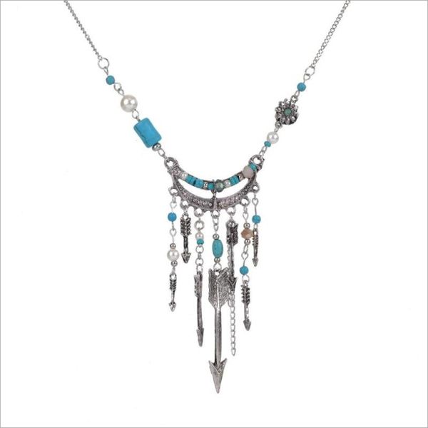 chains kuziduocai fashion fine jewelry retro ethnic style pearl beaded cupid's arrow multi- necklaces & pendant for women, Silver
chains kuziduocai fashion fine jewelry retro ethnic style pearl beaded cupid's arrow multi- necklaces & pendant for women, Silver