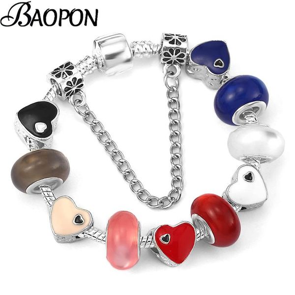 charm bracelets 2021 trendy enamel heart beads & bangles with coloful class for women men jewelry pulseras mujer, Golden;silver
charm bracelets 2021 trendy enamel heart beads & bangles with coloful class for women men jewelry pulseras mujer, Golden;silver