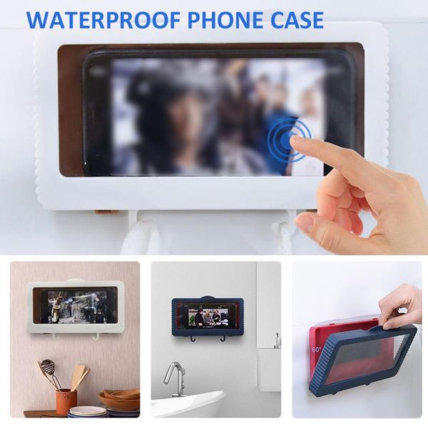 cell phone mounts & holders 1pc bathroom holder case waterproof stand box self-adhesive touch screen wall mounted shower sealing
cell phone mounts & holders 1pc bathroom holder case waterproof stand box self-adhesive touch screen wall mounted shower sealing