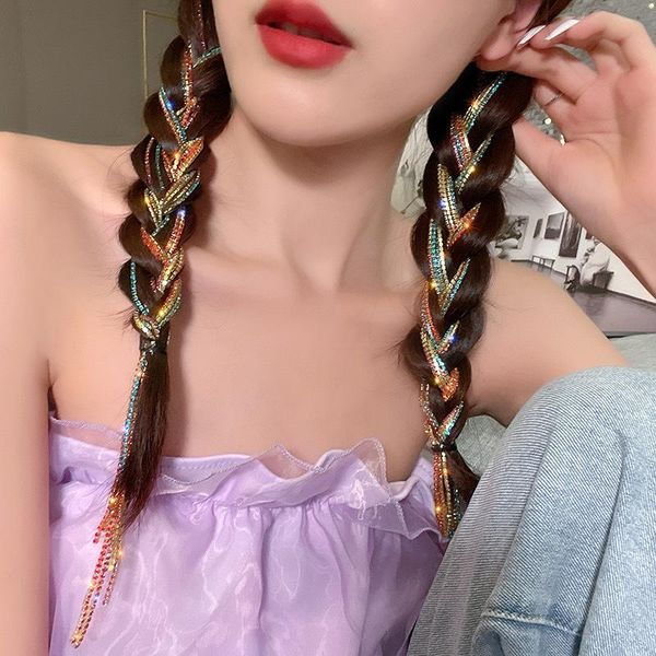hair accessories shining long tassel colorful rhinestone crystal hairpins for women diy braid hairwear wedding jewelry
hair accessories shining long tassel colorful rhinestone crystal hairpins for women diy braid hairwear wedding jewelry