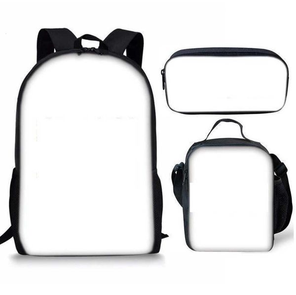 diy logo student schoolbag three piece set meal bag pen lunch bags for printed backpack blank shoulder bag school book backpacks bags g7920j
diy logo student schoolbag three piece set meal bag pen lunch bags for printed backpack blank shoulder bag school book backpacks bags g7920j
