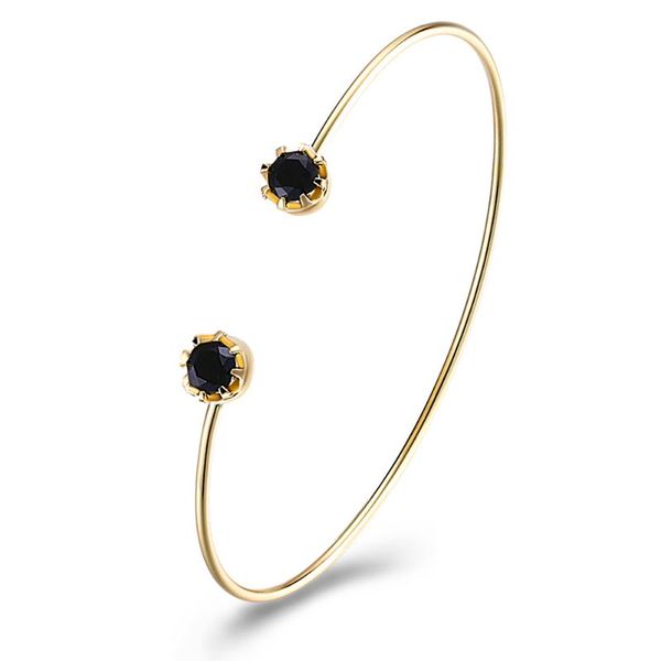 bangle zemior gold color women bracelets cubic clear zircon simple style bracelet adjustable opening anniversary fashion jewelry gift, Black
bangle zemior gold color women bracelets cubic clear zircon simple style bracelet adjustable opening anniversary fashion jewelry gift, Black