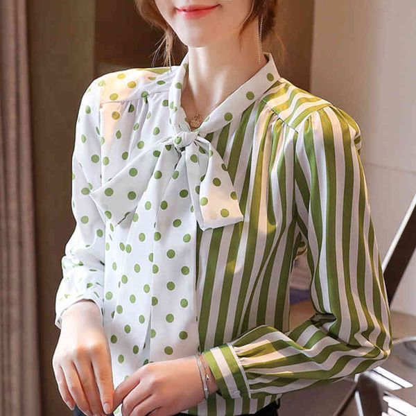 blusas mujer de moda blouse women bow v-neck dot striped chiffon blouse shirt long sleeve women blouses shirts d450 210426, White
blusas mujer de moda blouse women bow v-neck dot striped chiffon blouse shirt long sleeve women blouses shirts d450 210426, White