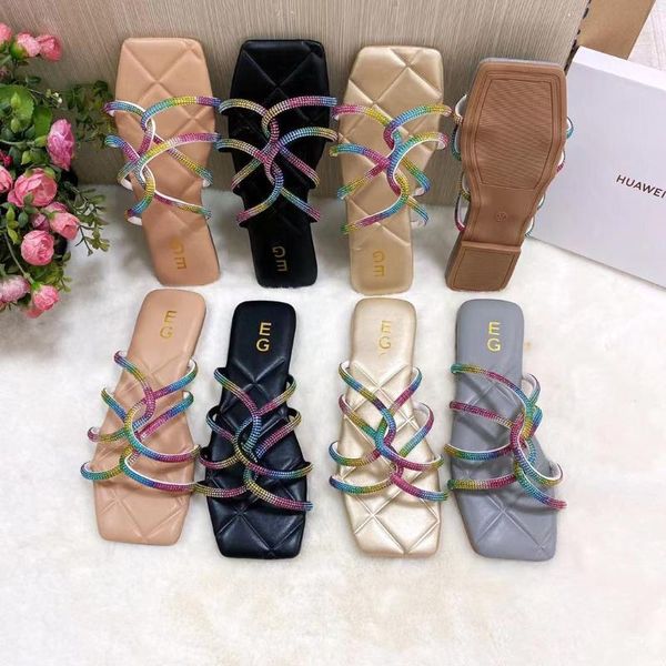 slippers mhyons 2021 summer women color drill sandals slacker shoes ladies outdoor cool, Black
slippers mhyons 2021 summer women color drill sandals slacker shoes ladies outdoor cool, Black