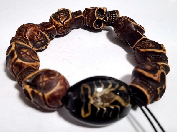 classical real scorpion king skull bracelet biker bangle punk fasion jewelry gift, Black
classical real scorpion king skull bracelet biker bangle punk fasion jewelry gift, Black