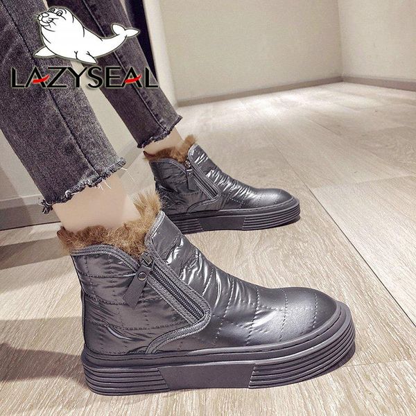 boots lazyseal zip furry winter platform waterproof women ankle warm cotton plush bling snow booties shoes, Black
boots lazyseal zip furry winter platform waterproof women ankle warm cotton plush bling snow booties shoes, Black