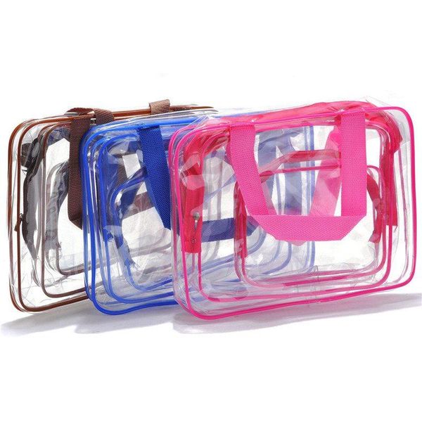 toiletry waterproof cosmetic organizer beach travel transparent bag clear 3 pcs storage bags
toiletry waterproof cosmetic organizer beach travel transparent bag clear 3 pcs storage bags