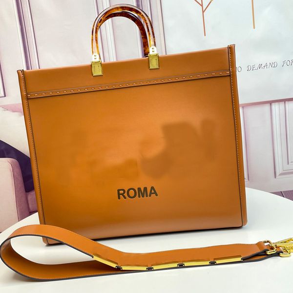 Sunshine Tote Bag Large Capacity Package Shopping Bags Women Handbag Genuine Leather Stiff Handle Fashion F Letter Removable Crossbody Strap
Sunshine Tote Bag Large Capacity Package Shopping Bags Women Handbag Genuine Leather Stiff Handle Fashion F Letter Removable Crossbody Strap